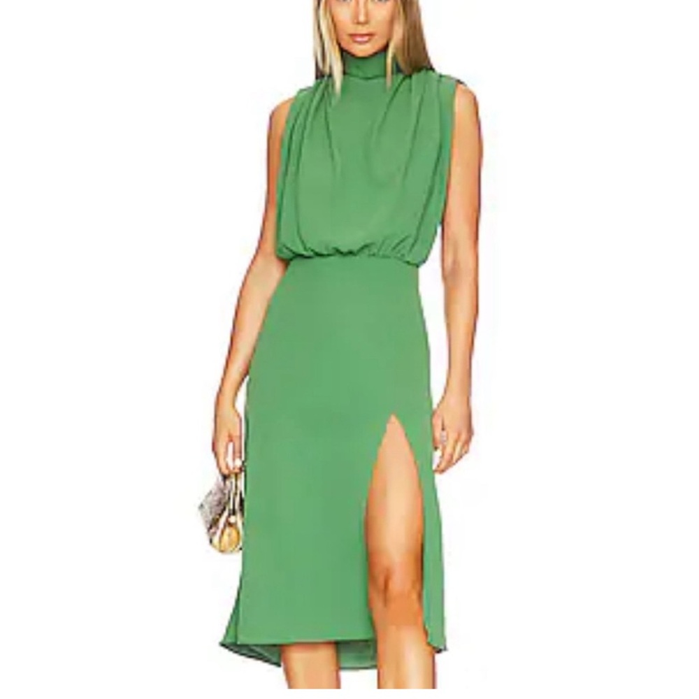 Amanda Uprichard Emerald Midi Dress